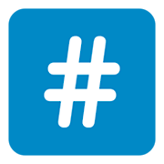 Emoji #️⃣ Tasto: # su Twitter Twemoji 1.0.