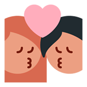 💏 Emoji sich küssendes Paar Twitter Twemoji 1.0.