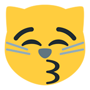 Emoji 😽 Gatto Che Manda Baci su Twitter Twemoji 1.0.