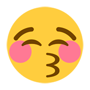 Emoji 😚 Faccina Che Bacia Con Occhi Chiusi su Twitter Twemoji 1.0.