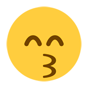 😙 Emoji küssendes Gesicht mit lächelnden Augen Twitter Twemoji 1.0.