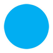 Emoji 🔵 Cerchio Blu su Twitter Twemoji 1.0.