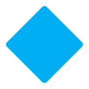 Emoji 🔷 Rombo Blu Grande su Twitter Twemoji 1.0.