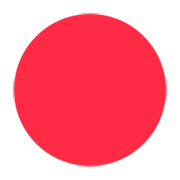 Emoji 🔴 Cerchio Rosso su Twitter Twemoji 1.0.