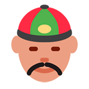 Emoji 👲 Uomo Con Zucchetto Cinese su Twitter Twemoji 1.0.