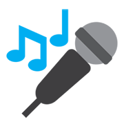 Emoji 🎤 Microfono su Twitter Twemoji 1.0.