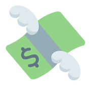 💸 Emoji Geldschein mit Flügeln Twitter Twemoji 1.0.