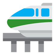 Émoji 🚝 Monorail sur Twitter Twemoji 1.0.