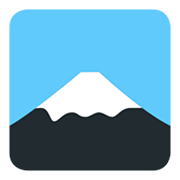 🗻 Emoji Monte Fuji en Twitter Twemoji 1.0.