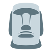 🗿 Emoji Estatua Moái en Twitter Twemoji 1.0.