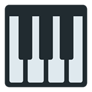 Émoji 🎹 Piano sur Twitter Twemoji 1.0.