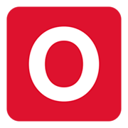 🅾️ Emoji Großbuchstabe O in rotem Quadrat Twitter Twemoji 1.0.