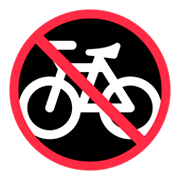 Emoji 🚳 Segnale Di Divieto Di Transito Delle Biciclette su Twitter Twemoji 1.0.