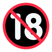 🔞 Emoji Prohibido Para Menos De 18 Años en Twitter Twemoji 1.0.