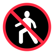 🚷 Emoji Proibida A Passagem De Pedestres na Twitter Twemoji 1.0.