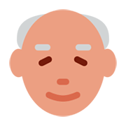 Emoji 👴 Uomo Anziano su Twitter Twemoji 1.0.