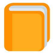 Emoji 📙 Libro Arancione su Twitter Twemoji 1.0.