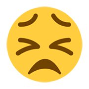 Emoji 😣 Faccina Perseverante su Twitter Twemoji 1.0.