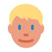 👱 Emoji Pessoa: Cabelo Louro na Twitter Twemoji 1.0.