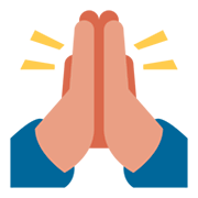🙏 Emoji Manos En Oración en Twitter Twemoji 1.0.