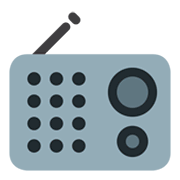 Emoji 📻 Radio su Twitter Twemoji 1.0.