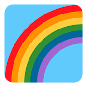 Emoji 🌈 Arcobaleno su Twitter Twemoji 1.0.