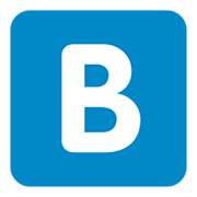 🇧 Emoji Indicador regional Símbolo Letra B en Twitter Twemoji 1.0.