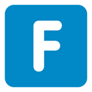 Emoji 🇫 Lettera simbolo indicatore regionale F su Twitter Twemoji 1.0.