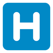 🇭 Emoji Indicador regional símbolo letra H en Twitter Twemoji 1.0.
