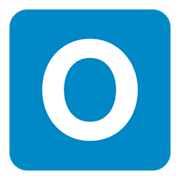 Émoji 🇴 Symbole indicateur régional lettre O sur Twitter Twemoji 1.0.