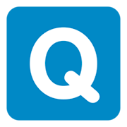 🇶 Emoji Indicador regional símbolo letra Q en Twitter Twemoji 1.0.