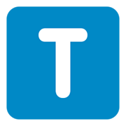 Emoji 🇹 Lettera simbolo indicatore regionale T su Twitter Twemoji 1.0.