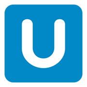 🇺 Emoji Indicador regional símbolo letra U en Twitter Twemoji 1.0.
