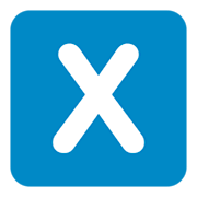 🇽 Emoji Indicador regional símbolo letra X en Twitter Twemoji 1.0.