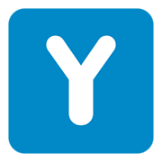 🇾 Emoji Indicador regional símbolo letra Y en Twitter Twemoji 1.0.