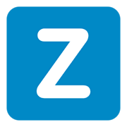 🇿 Emoji Indicador regional símbolo letra Z en Twitter Twemoji 1.0.