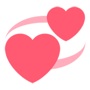 💞 Emoji Corações Girando na Twitter Twemoji 1.0.