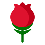 Emoji 🌹 Rosa su Twitter Twemoji 1.0.