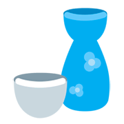 🍶 Emoji Sake-Flasche und -tasse Twitter Twemoji 1.0.
