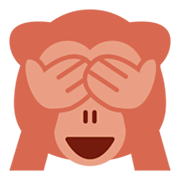 🙈 Emoji Mono Con Los Ojos Tapados en Twitter Twemoji 1.0.