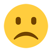 Emoji 🙁 Faccina Leggermente Imbronciata su Twitter Twemoji 1.0.