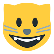 😺 Emoji grinsende Katze Twitter Twemoji 1.0.