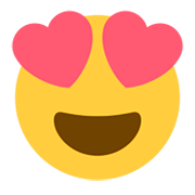 😍 Emoji Cara Sonriendo Con Ojos De Corazón en Twitter Twemoji 1.0.