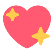 💖 Emoji Corazón Brillante en Twitter Twemoji 1.0.