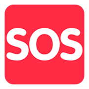 🆘 Emoji SOS-Zeichen Twitter Twemoji 1.0.