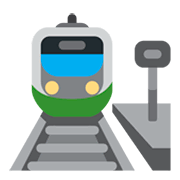 🚉 Emoji Estación De Tren en Twitter Twemoji 1.0.