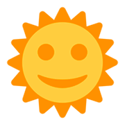 Emoji 🌞 Faccina Sole su Twitter Twemoji 1.0.