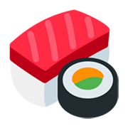 Emoji 🍣 Sushi su Twitter Twemoji 1.0.
