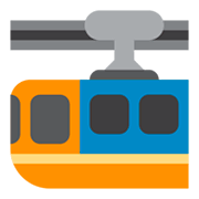 🚟 Emoji Ferrocarril De Suspensión en Twitter Twemoji 1.0.