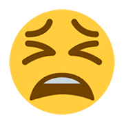 😫 Emoji müdes Gesicht Twitter Twemoji 1.0.